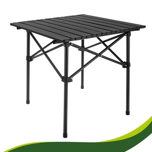 Tavolo da giardino pieghevole, tavolo pieghevole per balcone, terrazzo, colore nero