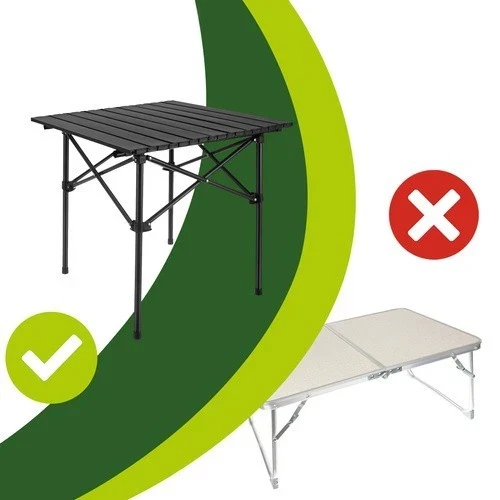 Tavolo da giardino pieghevole, tavolo pieghevole per balcone, terrazzo, colore nero
