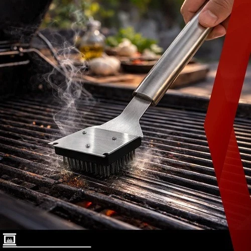 Set per barbecue, accessori, utensili per grigliare, posate per grigliare, con Valigetta