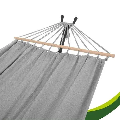 Amaca da giardino doppia XXL su telaio 200x150 cm 250 kg con barre distanziatrici
