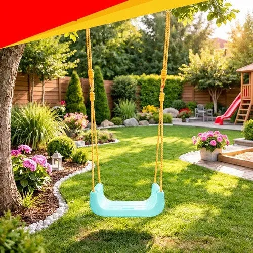 Altalena per bambini 3 in 1, colorata, con corde, per casa e giardino