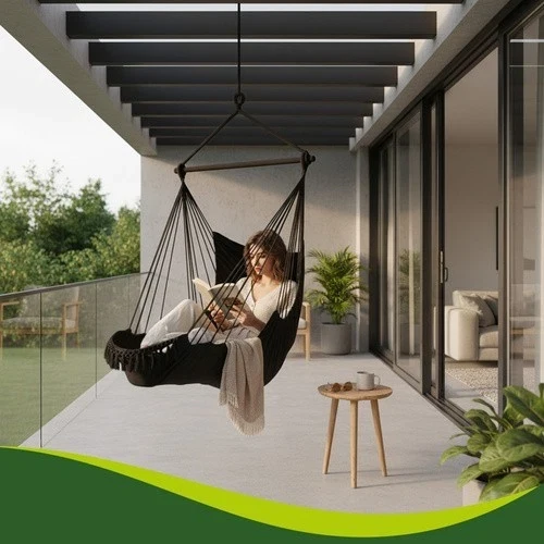 Sedia sospesa da giardino - altalena "nido di cicogna" giardino 2 in 1
