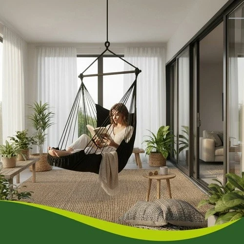 Sedia sospesa da giardino - altalena "nido di cicogna" giardino 2 in 1