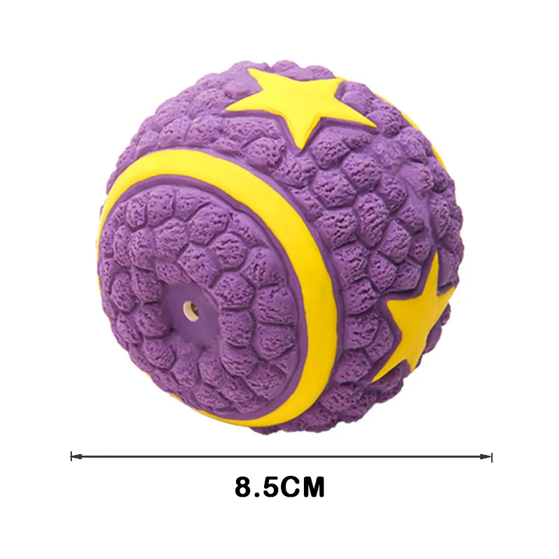 Squeaky Dog Toys Natural Latex Footballs Soft Bouncy Durable For Small Medium Large Dogs Interactive Chew Fetch Play Dog Toy