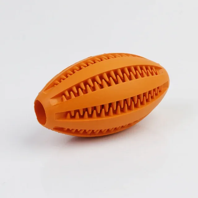 Pet Dog Chew Toys Teeth Cleaning Snack Ball Pet Dog Toy Ball Natural Rubber Super Tough Interactive Bouncy Pet Supplies