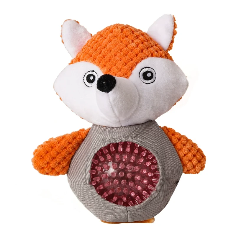 Qiandongshijia Dog Toy Bite-Resistant Molar Rod Puppy Teddy Puppy Relieving Stuffy Dog Chew Ball Pet Supplies