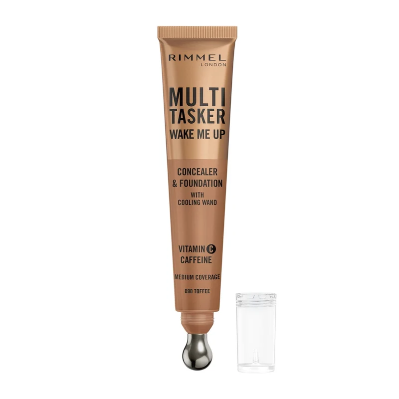 Rimmel Multi-tasker Wake Me Up Correttore & Fondotinta Formula Vegana 090 Toffee 20ml
