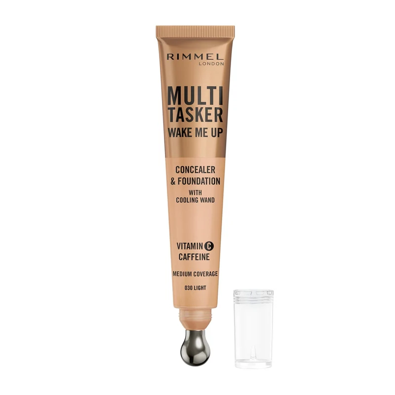 Rimmel Multi-tasker Wake Me Up Correttore & Fondotinta Formula Vegana 030 Light 20ml