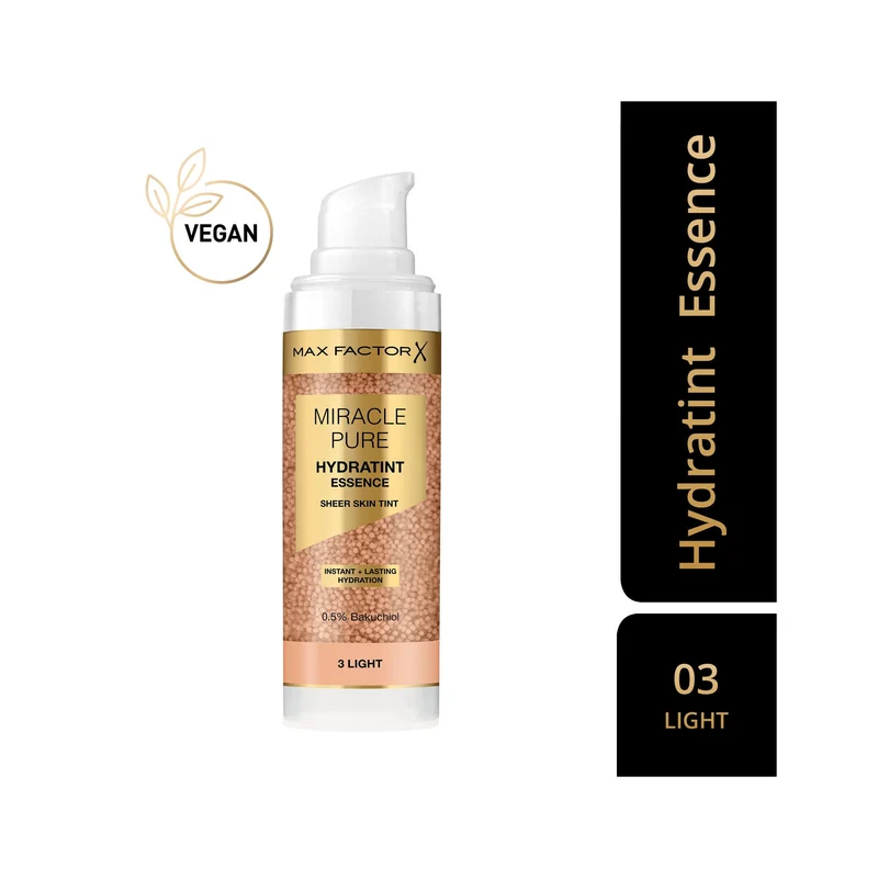 Max Factor Miracle Pure Hydratint Essence Fondotinta 3 Light 30ml