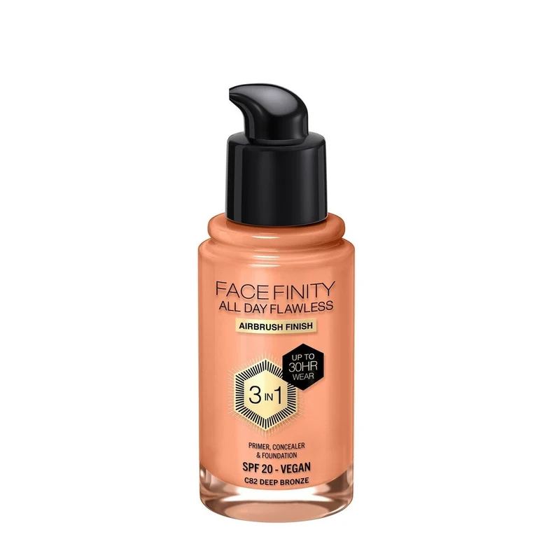 Max Factor Fondotinta Facefinity All Day Flawless 3In1 C82 Deep Bronze 30ml