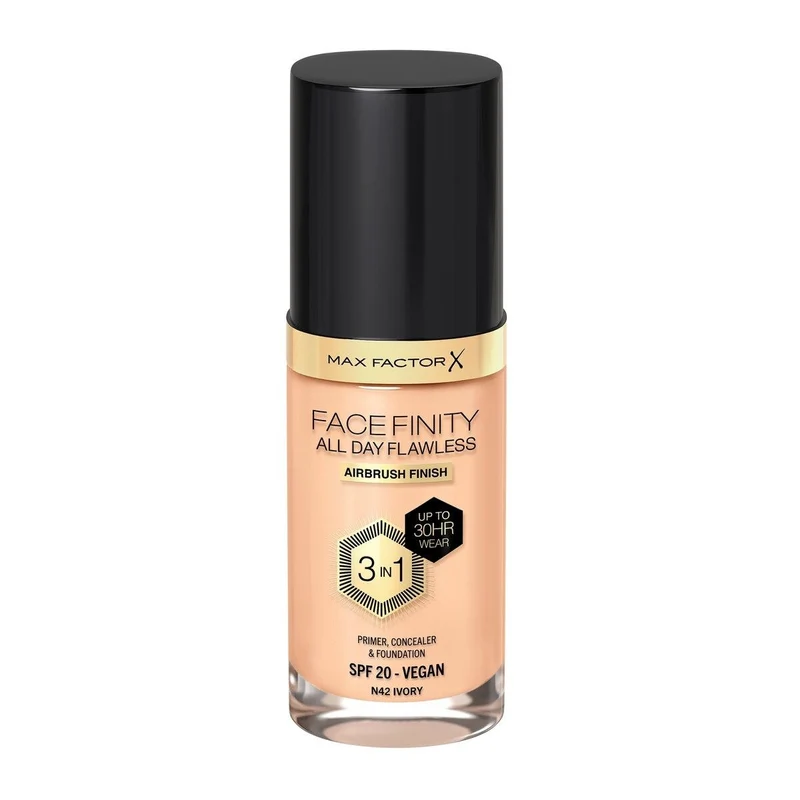 Max Factor Fondotinta Facefinity All Day Flawless 3In1 N42 Ivory 30ml