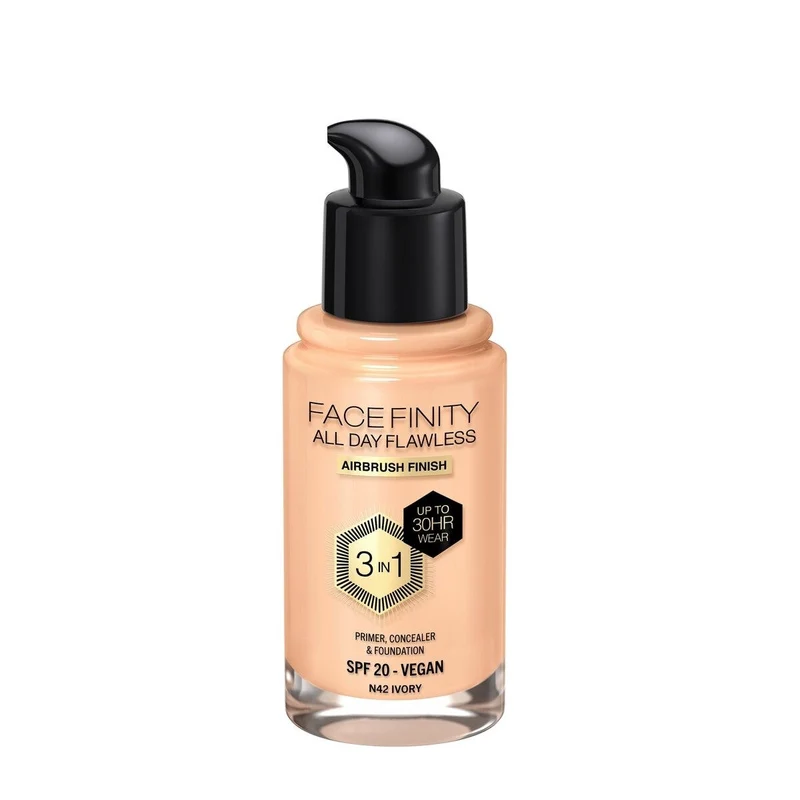 Max Factor Fondotinta Facefinity All Day Flawless 3In1 N42 Ivory 30ml