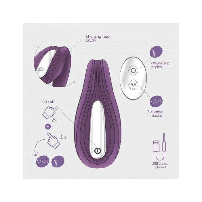 Crushious Vibratore Pleasuriser Ricaricabile Con Telecomando