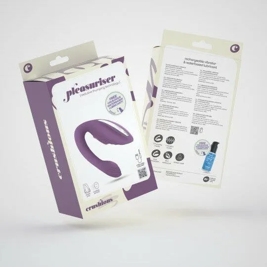 Crushious Vibratore Pleasuriser Ricaricabile Con Telecomando
