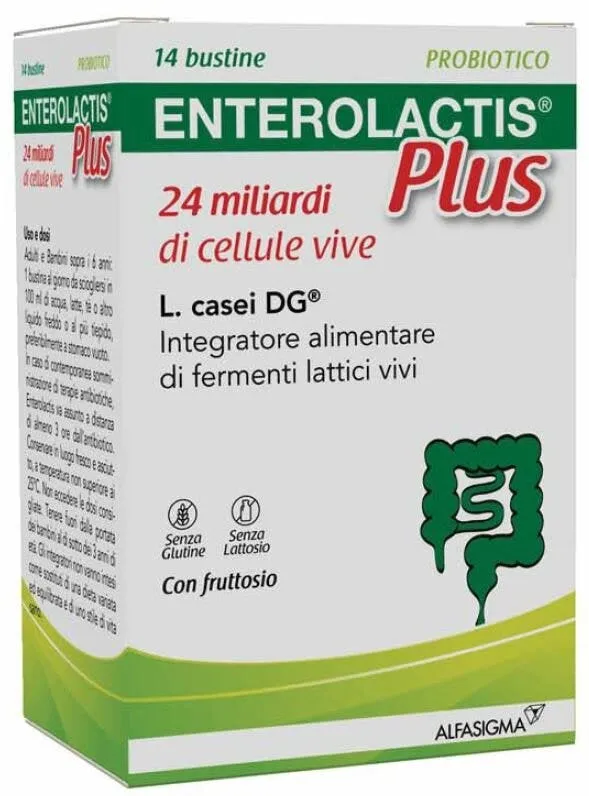 Enterolactis Plus 14 Bustine - Integratore Probiotico Efficace