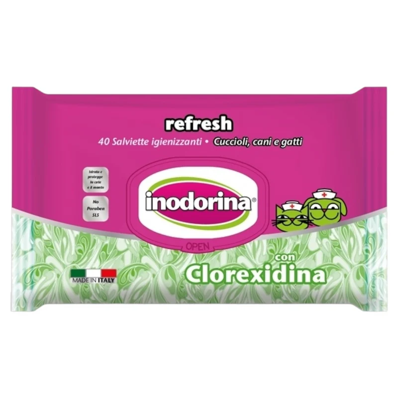 INODORINA Salviette Clorexidina 40pz