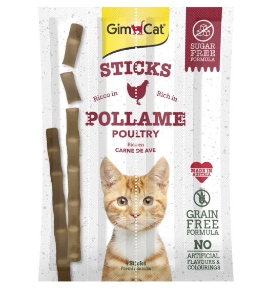 GimCat Sticks Pollo Snack Per Gatti 4 Stick
