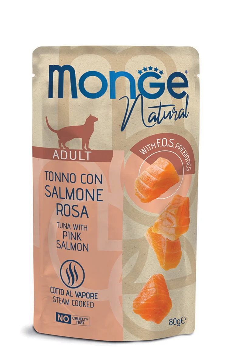 Monge Natural Tonno con Salmone Rosa 80g