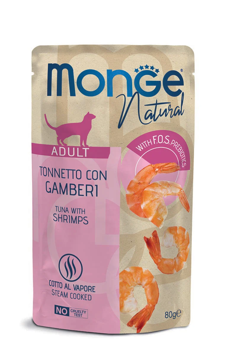 Monge Natural Tonno con Gamberi 80g