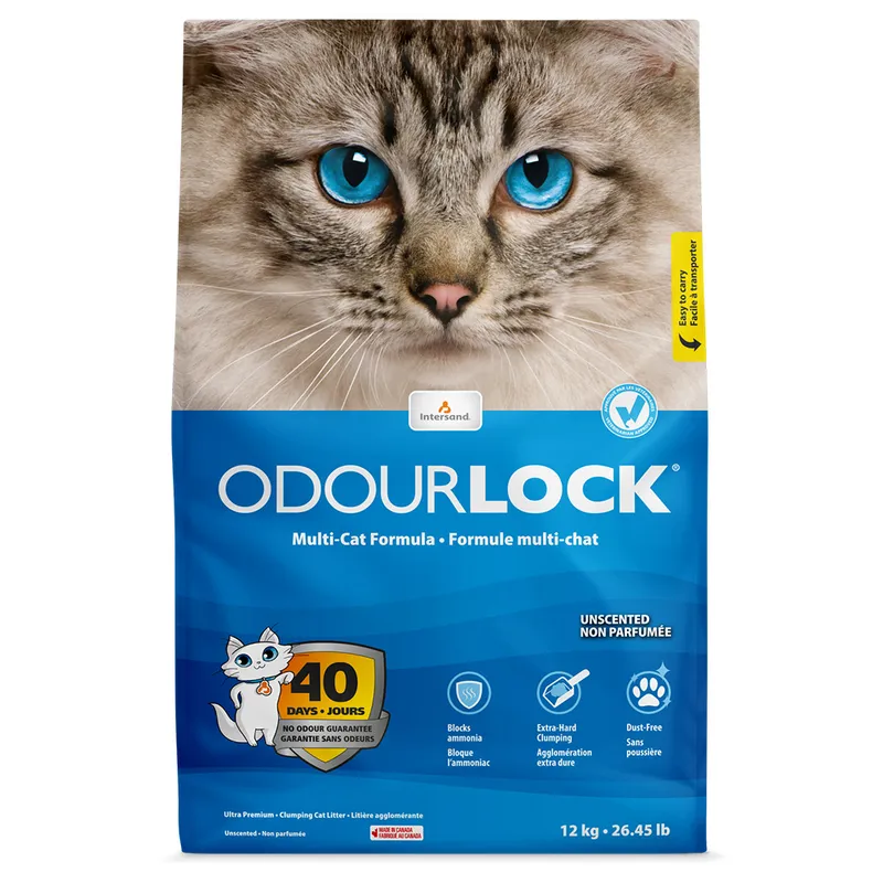 OdourLock Ultra Premium Lettiera Agglomerante Argilla - 12kg
