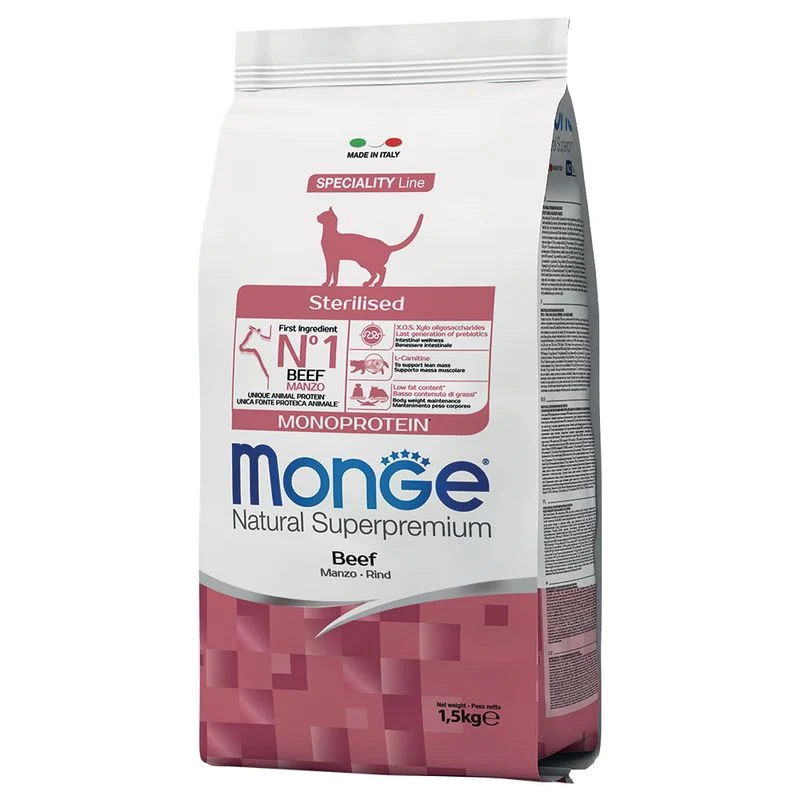 Monge Monoprotein Sterilized Manzo 1,5kg