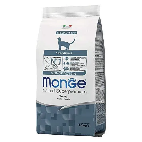 Monge Natural Superpremium Sterilised Monoprotein Trota 1,5kg