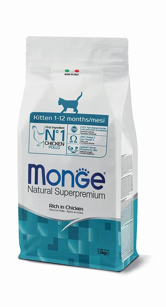 Monge Natural Superpremium Kitten Ricco in Pollo 1,5kg