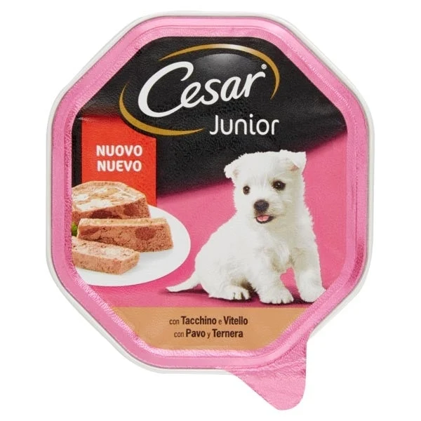 Cesar Junior Vitello e Tacchino 150g - Cibo Umido per Cani