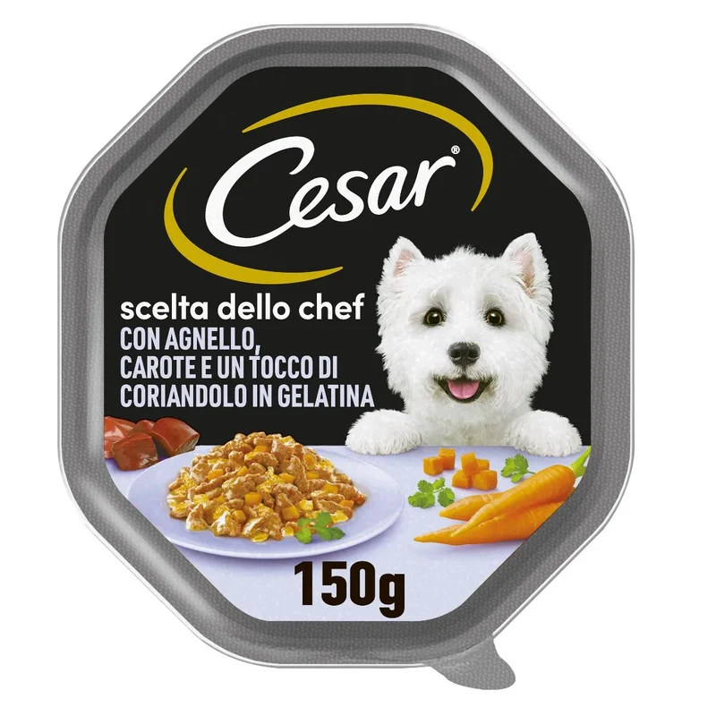 Cesar Scelta dello Chef Agnello e Carote 150g - Umido Cani