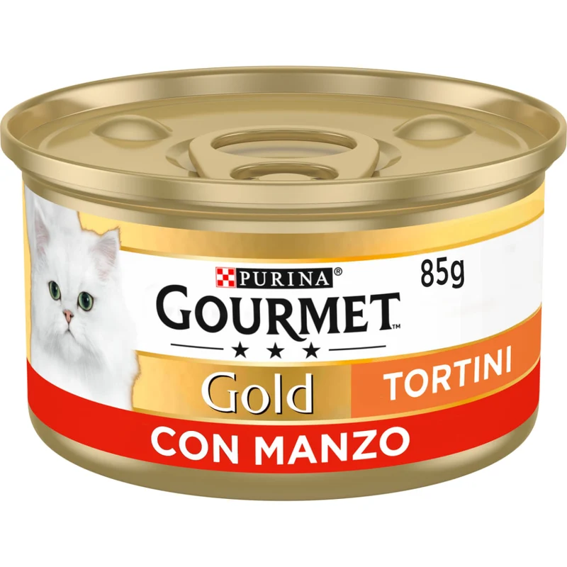 Gourmet Gold Tortini con Manzo 85g - Cibo Umido per Gatti
