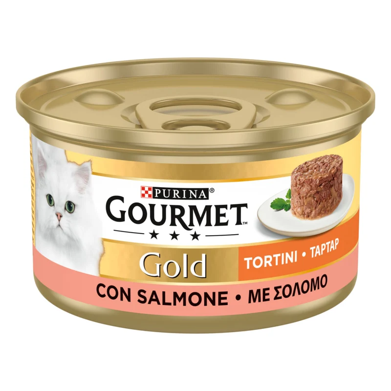 Gourmet Gold Tortini con Salmone 85g - Cibo Umido per Gatti