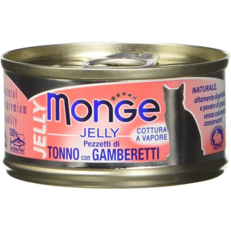 Monge Tonno con Gamberetti 80g - Cibo Umido per Gatti