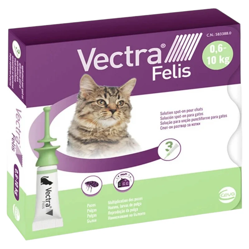 CEVA Vectra Felis Gatto 0,6/10kg (3 Pipette)
