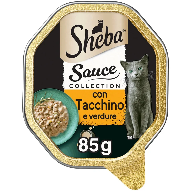 Sheba Sauce Collection con Tacchino 85g - Cibo Umido per Gatti