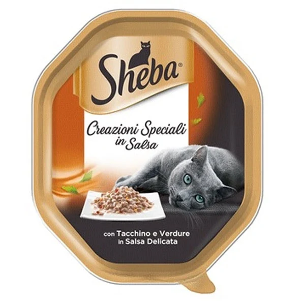 Sheba Creazioni Speciali con Tacchino e Verdure in Salsa Delicata 85gr
