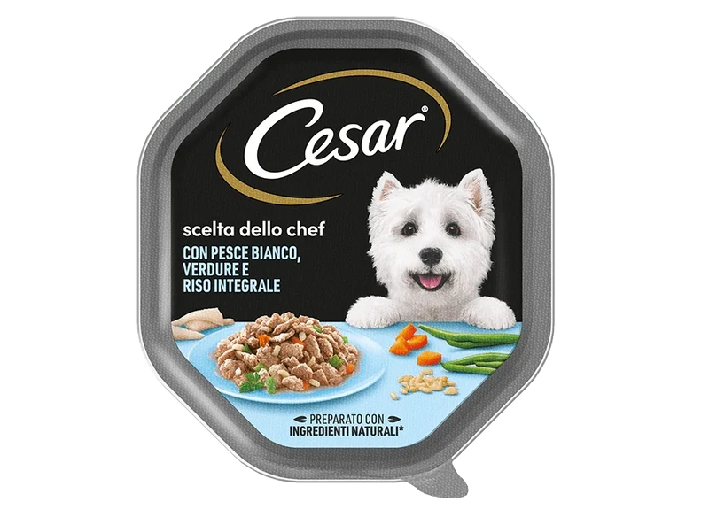 Cesar Scelta dello Chef Pesce e Riso 150g - Cibo Umido per Cani