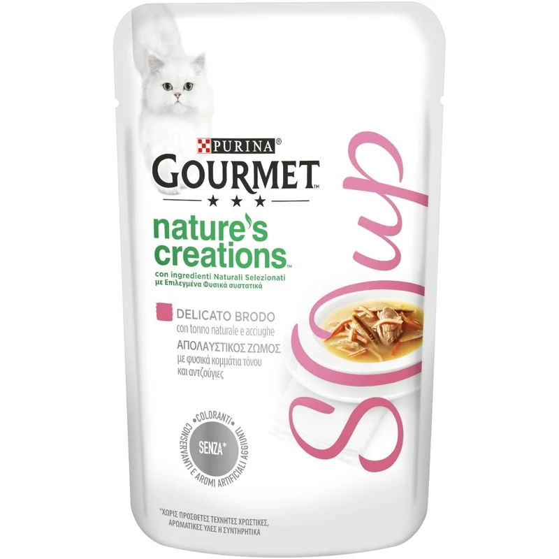 Gourmet Nature's Creations Soup Gatto Tonno e Acciughe 40 g