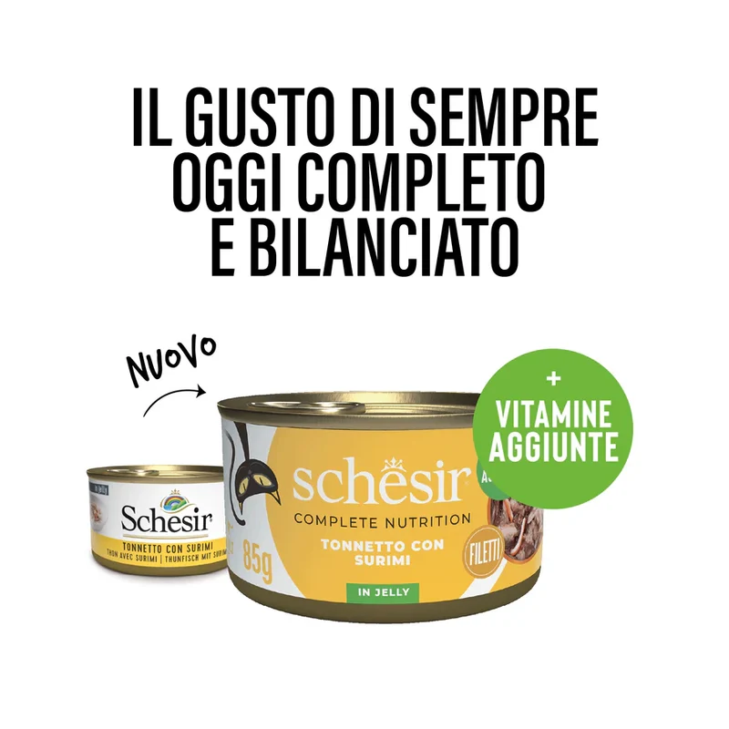 Schesir Tonnetto Surimi Gatto Adulto 85g