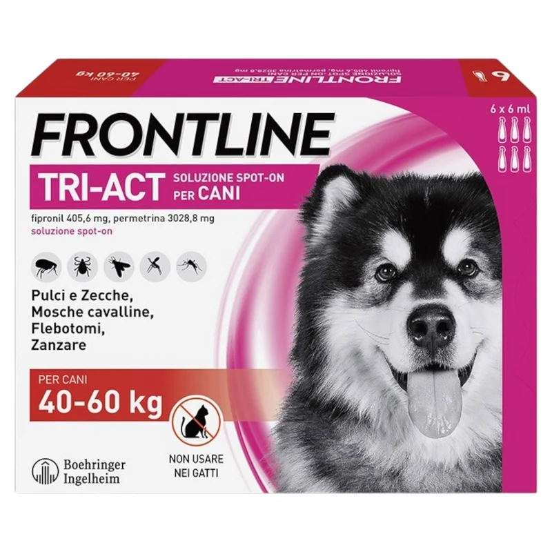 FRONTLINE Tri Act 40-60Kg (6 Pipette)