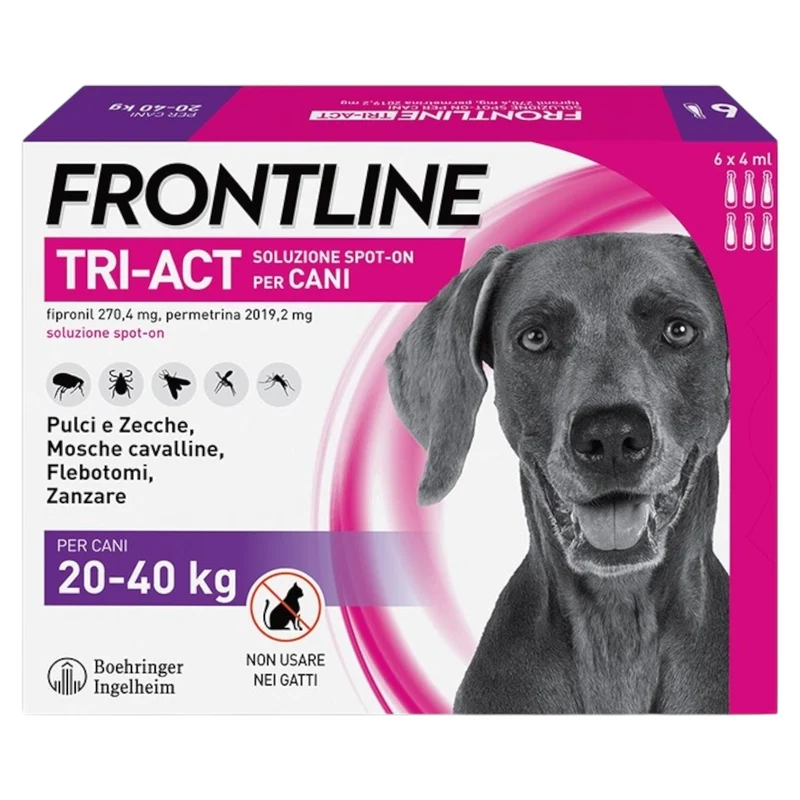 FRONTLINE Tri Act 20-40Kg (6 Pipette)