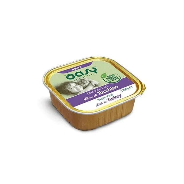 Oasy Delizioso Paté Adult Tacchino 100g Umido per Gatti