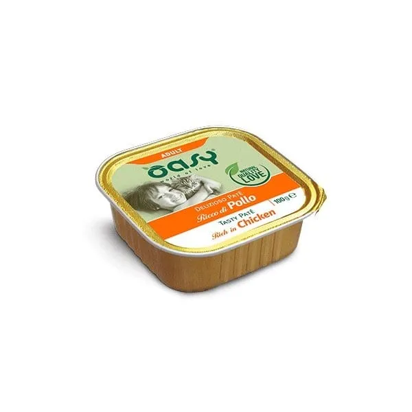 Oasy Gatto Delizioso Patè Adult Pollo 100g