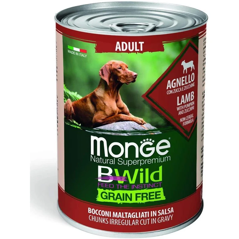 Monge BWild Adult Agnello 400g - Cani Tutte Taglie