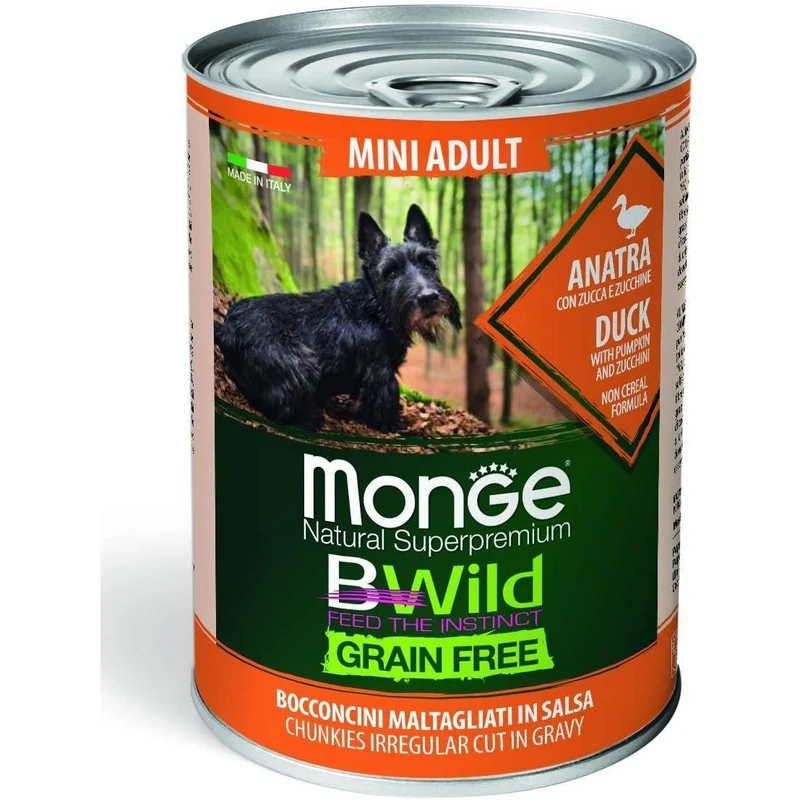 Monge BWild Mini Adult Anatra 400g - Cani Taglia Mini