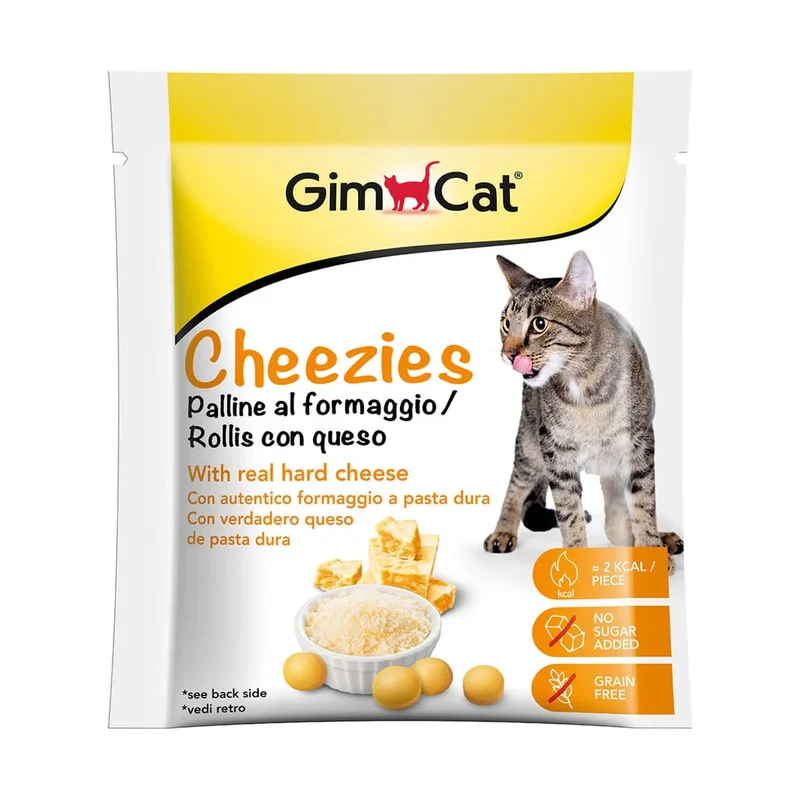 GimCat Cheezies Palline al Formaggio Snack per Gatti 10g
