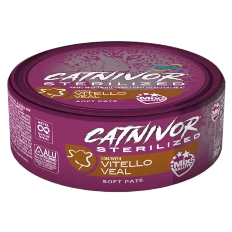 DRN Gatto Catnivor Sterilised Vitello 24x80gr