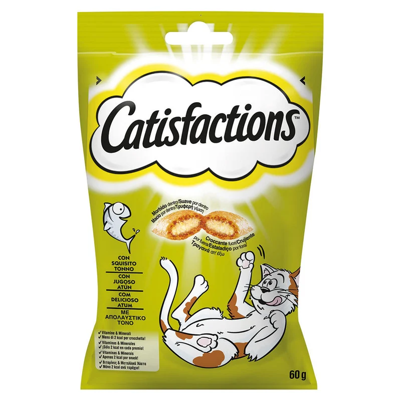 Catisfactions con Tonno 60g - Snack per Gatti