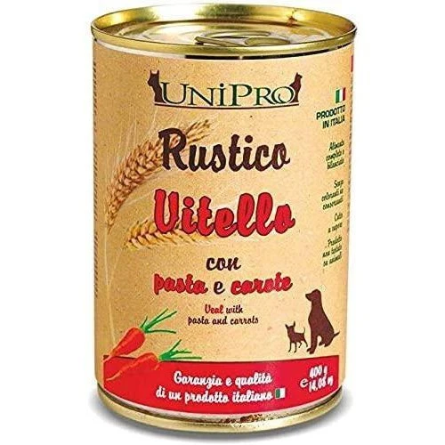 Unipro Rustico Vitello con Pasta Integrale e Carote 400g