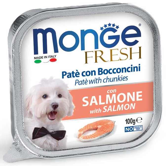 Monge Fresh – Paté con Bocconcini di Salmone 100g