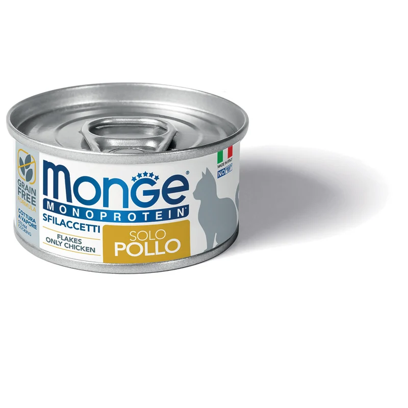 Monge Monoprotein Solo Pollo 80g - Cibo Umido per Gatti